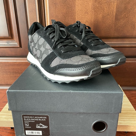 COACH Mason Jacquard sneakers size 7 brand new - Picture 1 of 5